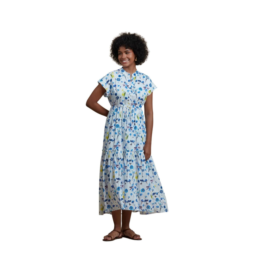 Ro's Garden
 Mumi Floral Geometric Midi-Dress main image 0