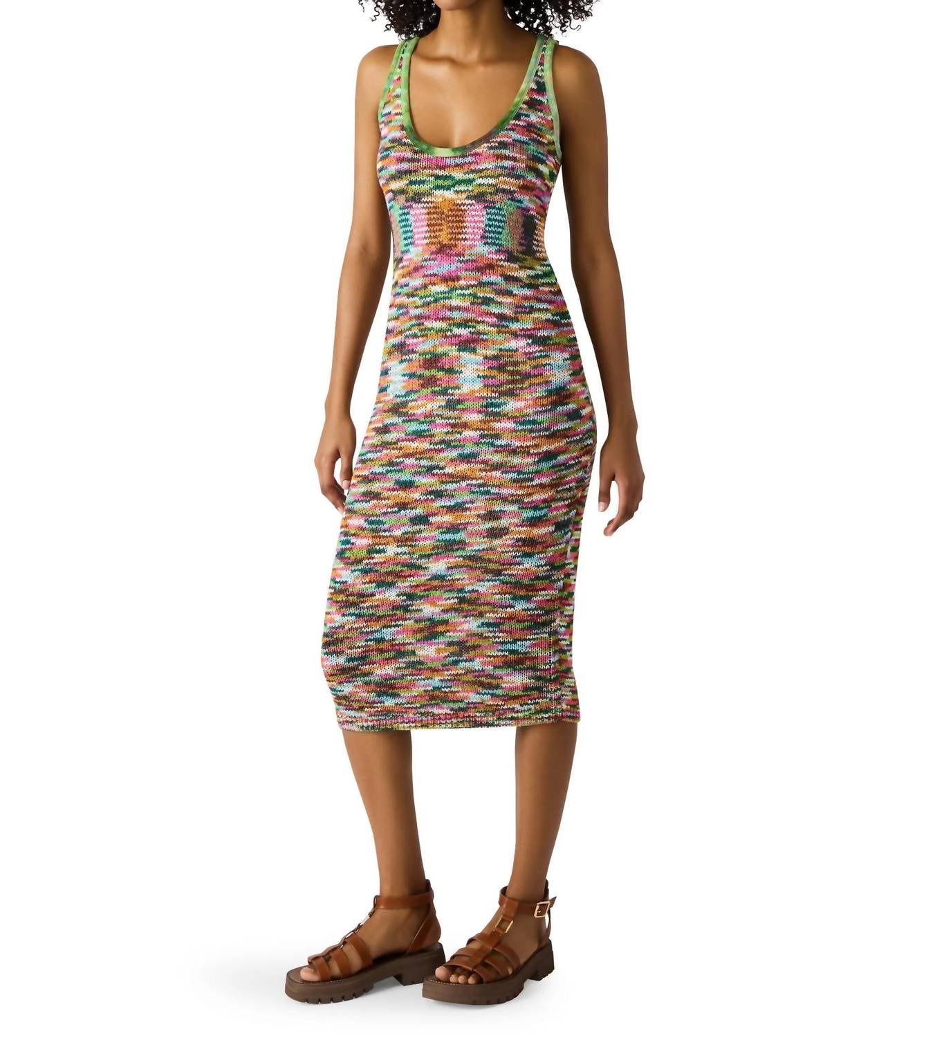 Steve Madden Reyna Knit Midi Dress in Multi at Nordstrom, Size Small