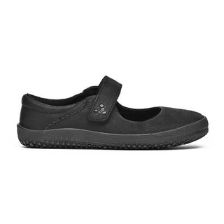 Vivobarefoot Girl'S Classic School Shoe Black Black Size 38 D Eu Big Kid (5.5 Us)