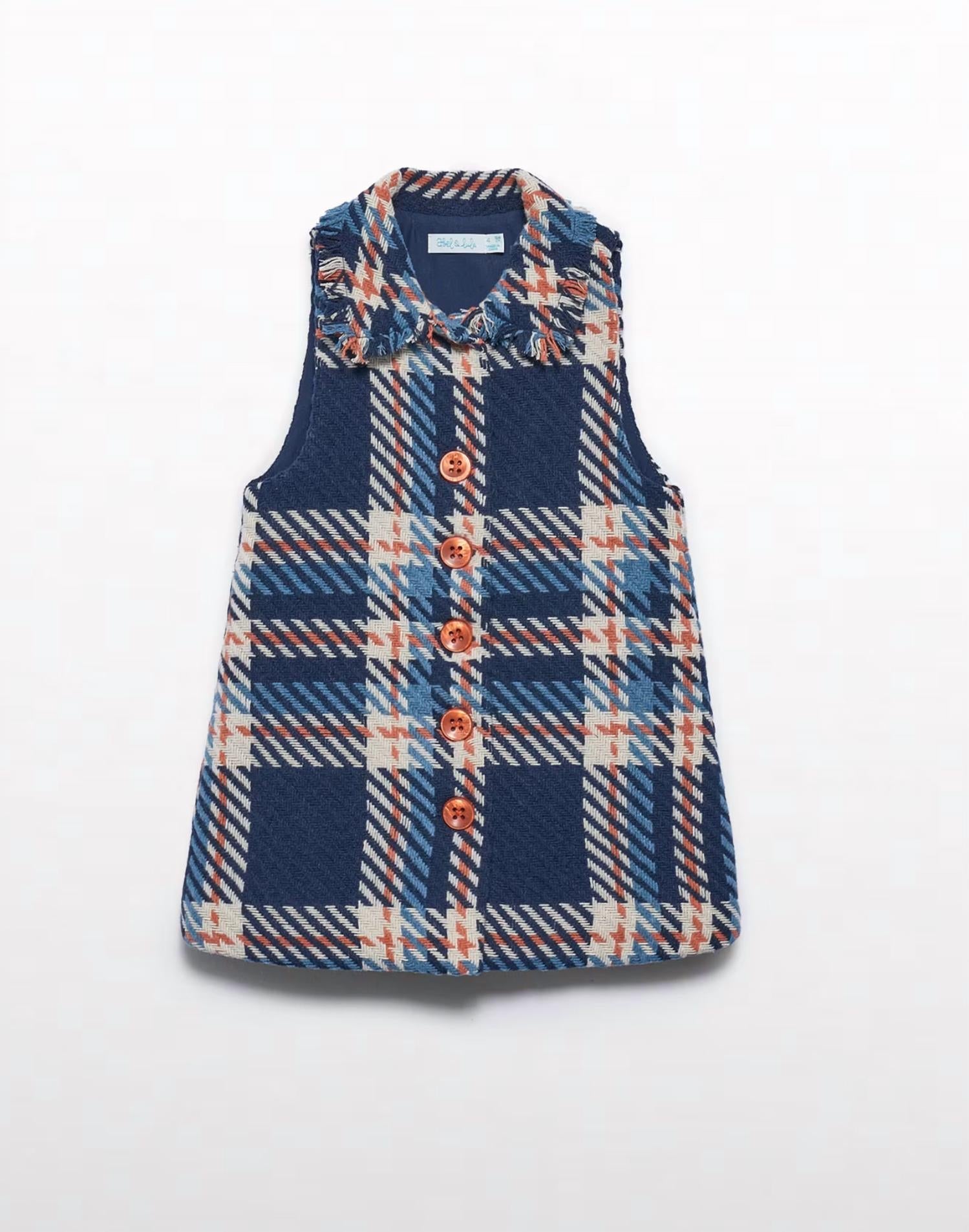 blue check pinafore dress Inspire Chic Women's Overall Houndstooth Pinafore Sleeveless Suspender Dress S Blue Check, Size: Small