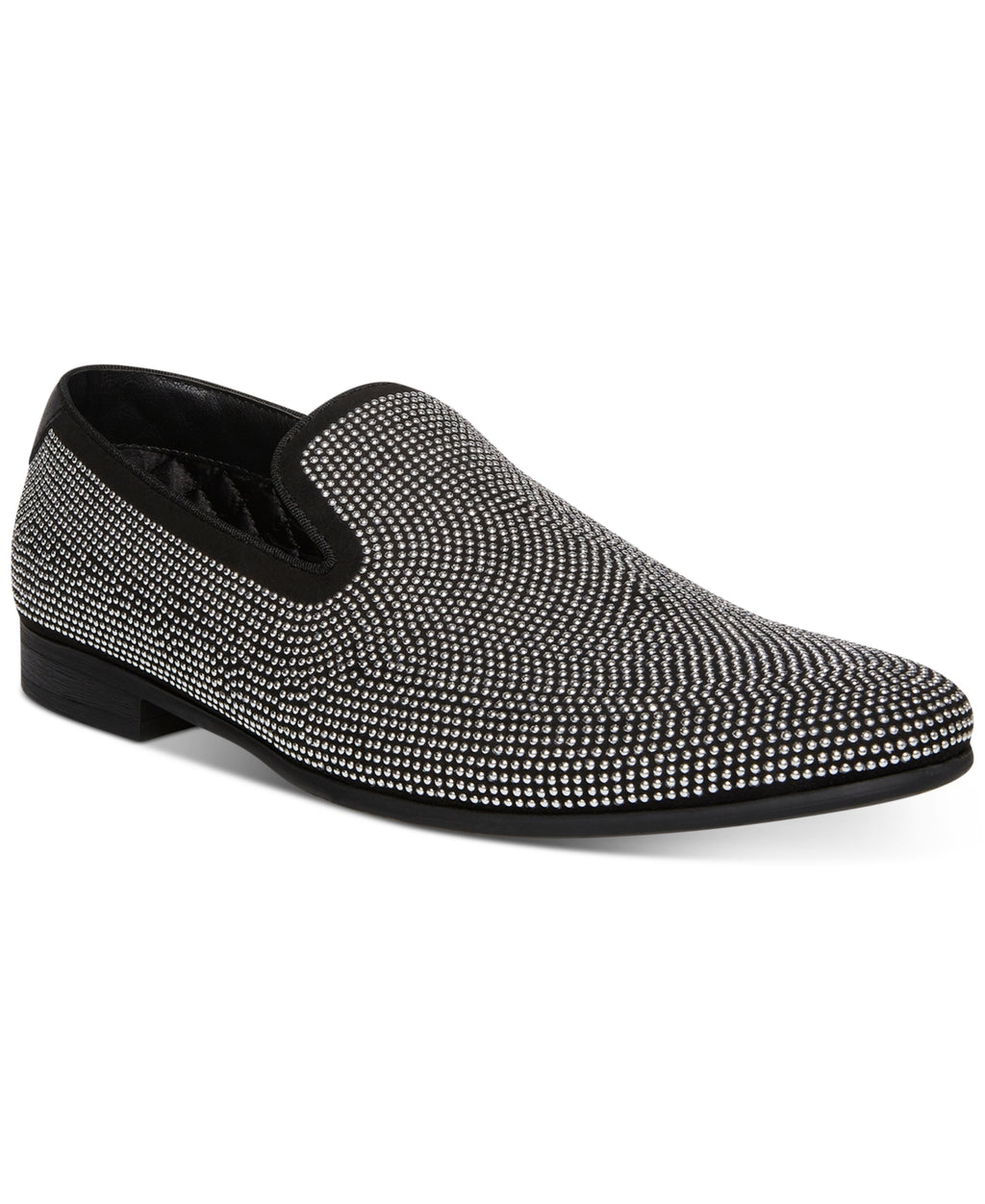 Steve Madden Men's Mezmoryz Stud Smoking Slipper Black/gold