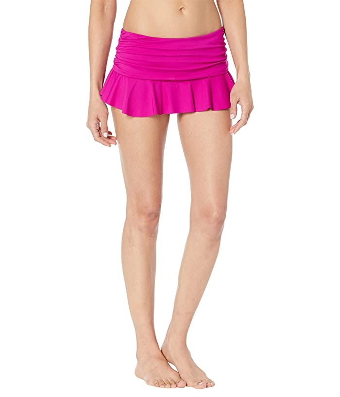 Ralph Lauren Women's Beach Club Shirred Bikini Swim Bottom Pink Size 10 main image 1