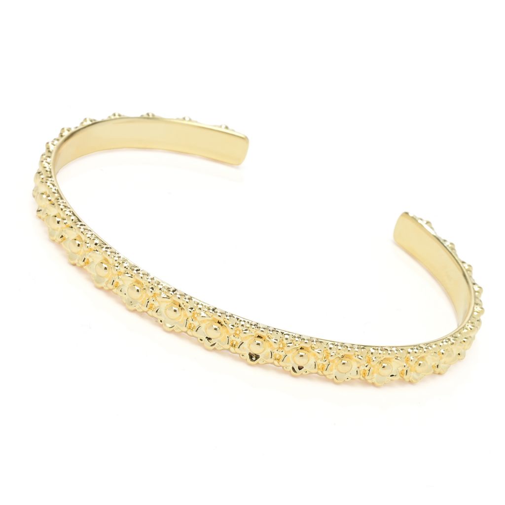 Toscana Italiana 18K Gold Plated Choice of Charm Brillantata Paperclip Necklace
