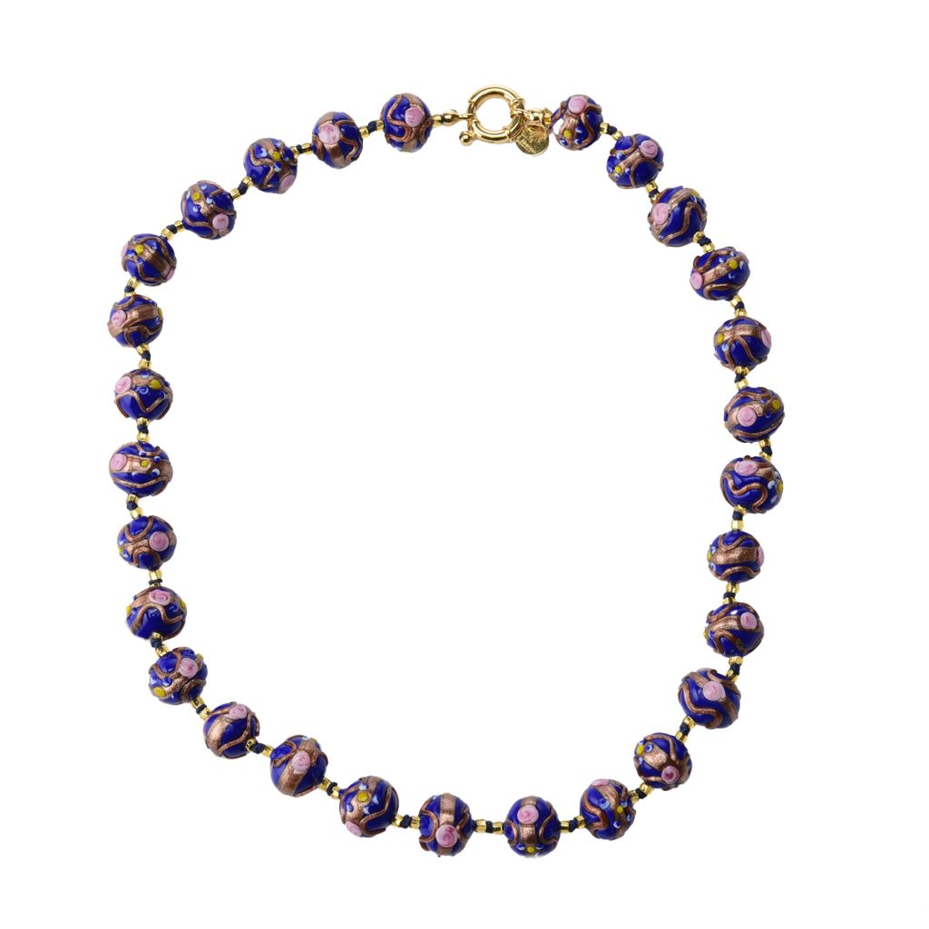 Il Murano di Francesca 37mm Metallic Murano Glass Pendant & Strand Necklace main image 1