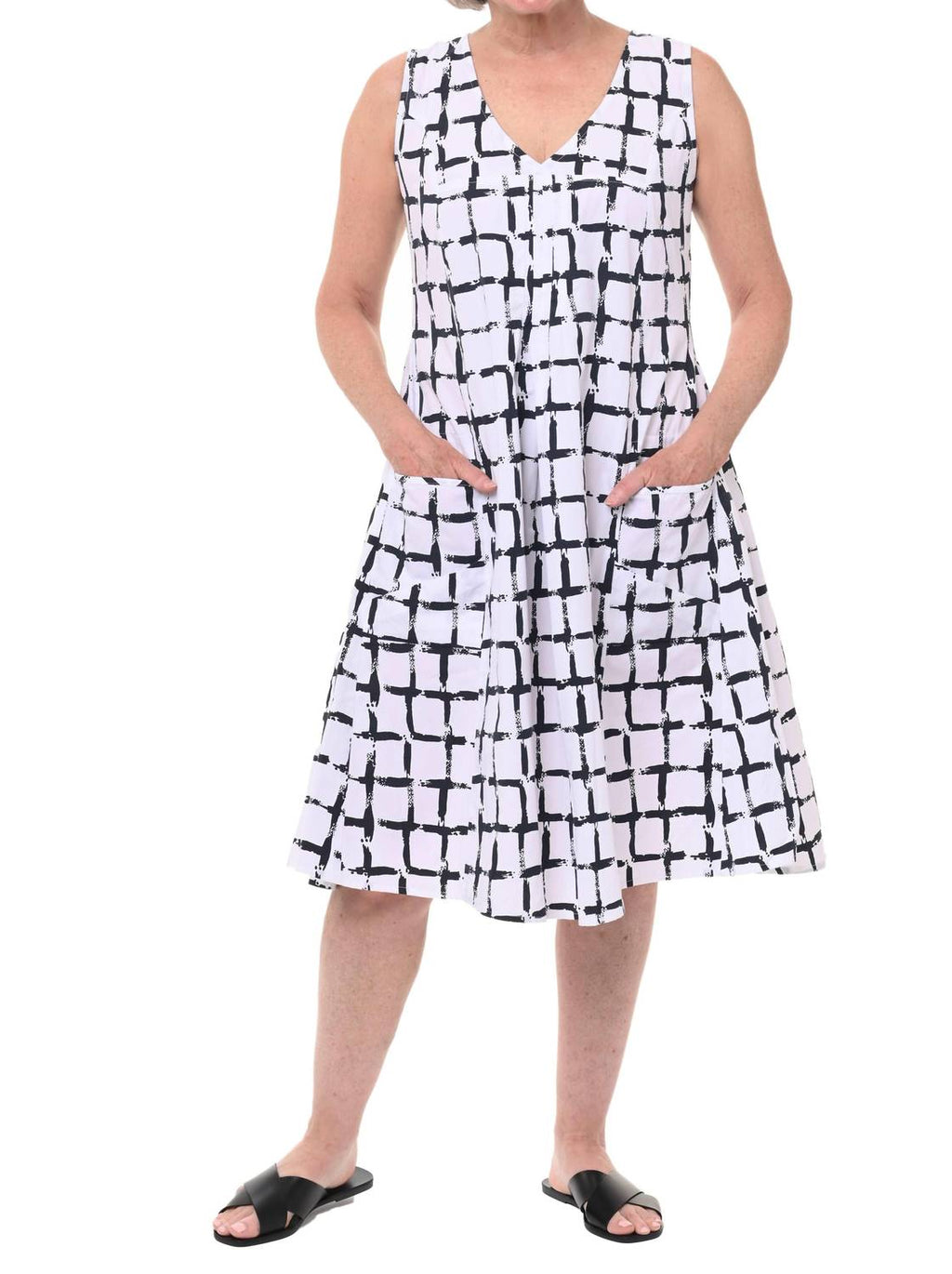 Tulip Poppie Womens Dress in Sidewalk