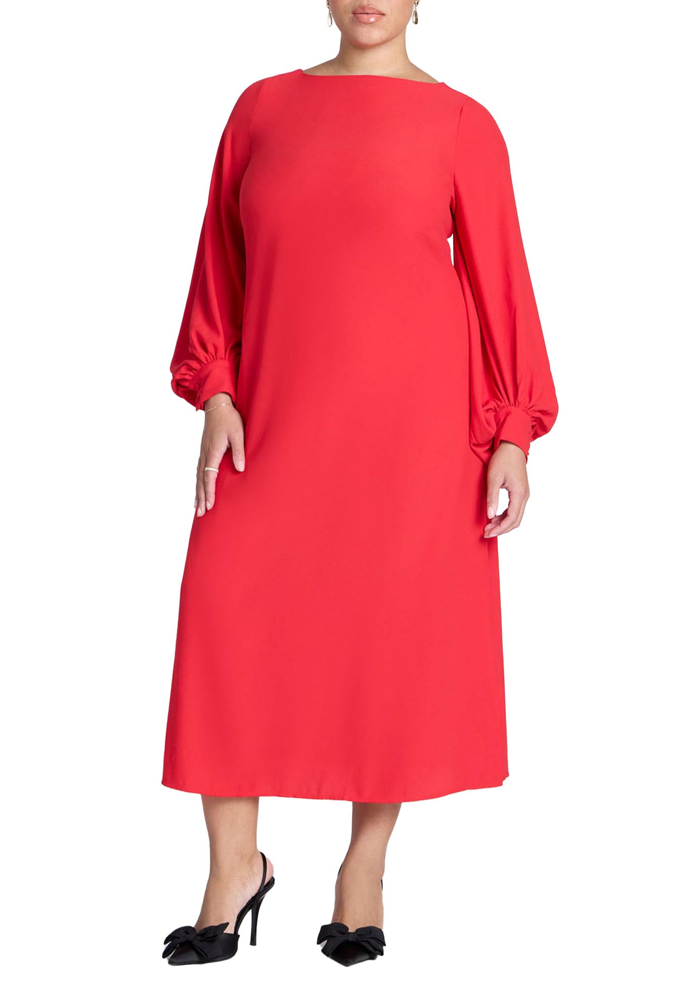 red midi dress size 16 Saoirse Midi Dress