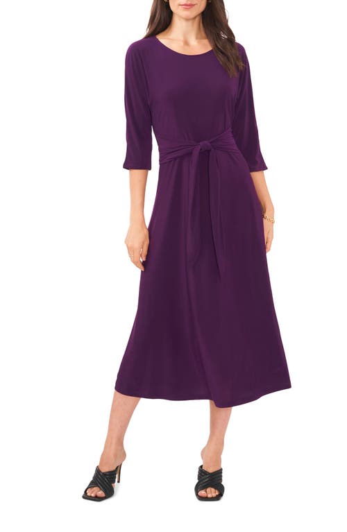 chaus midi dress Chaus Embellished Faux Wrap Midi Dress - Berry Pink