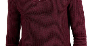 INC International Concepts Men's Matthew Quarter Zip Sweater Red Size XX-Large