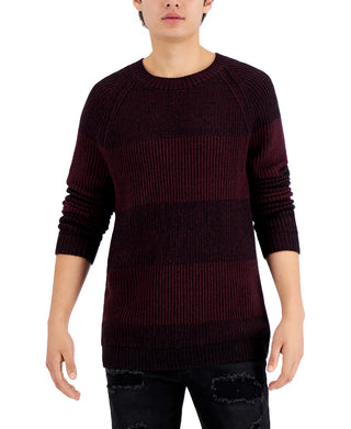INC International Concepts Men's Plaited Crewneck Sweater Purple Size X-Large