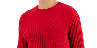 INC International Concepts Men's Tucker Crewneck Sweater Red Size Large