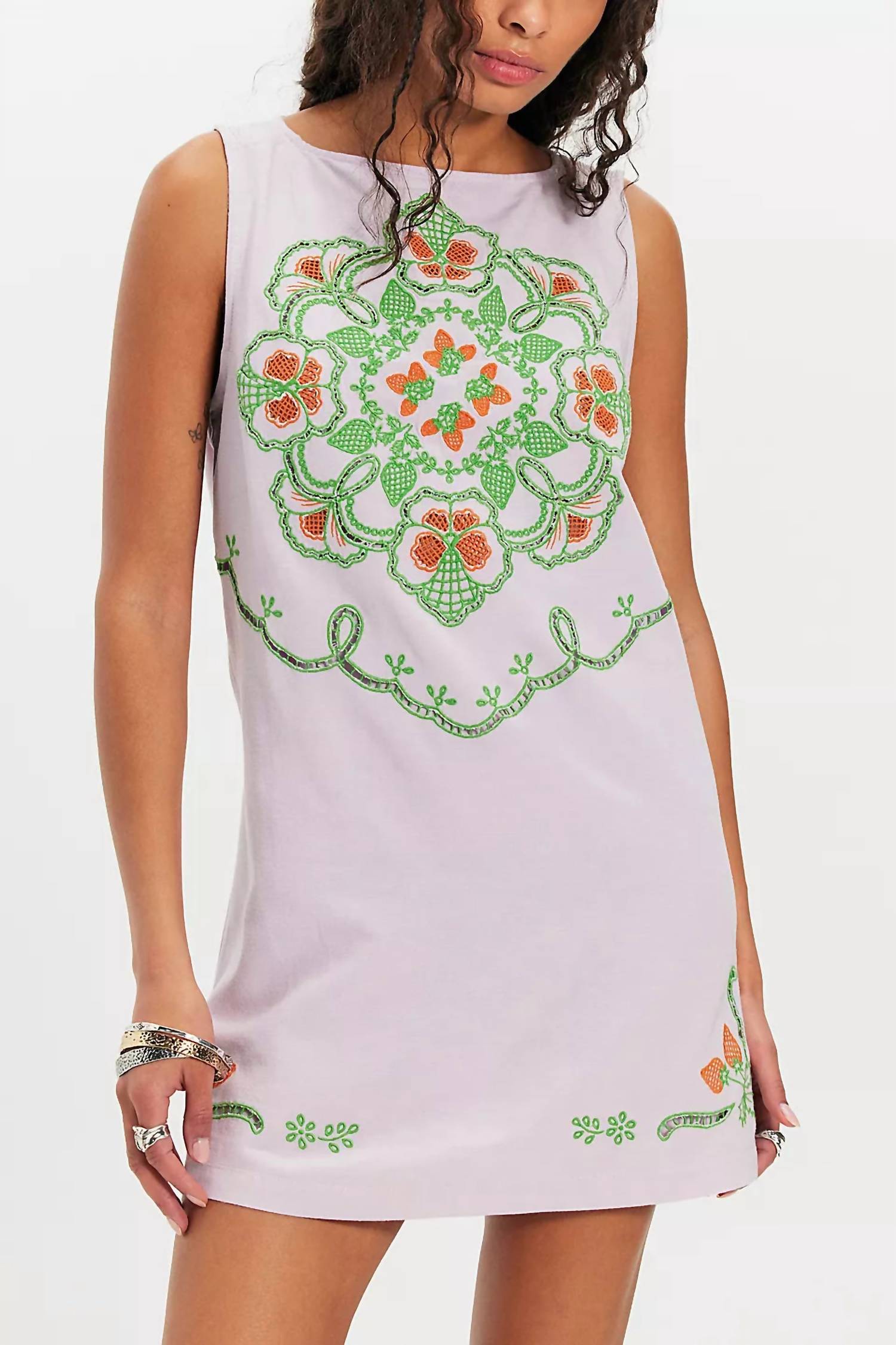 free people the delightful mini dress Free People The Delightful Mini Dress - Pink