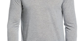 Perry Ellis Portfolio Men's Solid Henley Sleep Shirt Gray Size X-Large