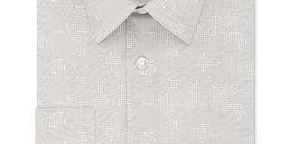 Calvin Klein Men's Slim Fit Stretch Button Down Shirt Grey Size 17X32-33