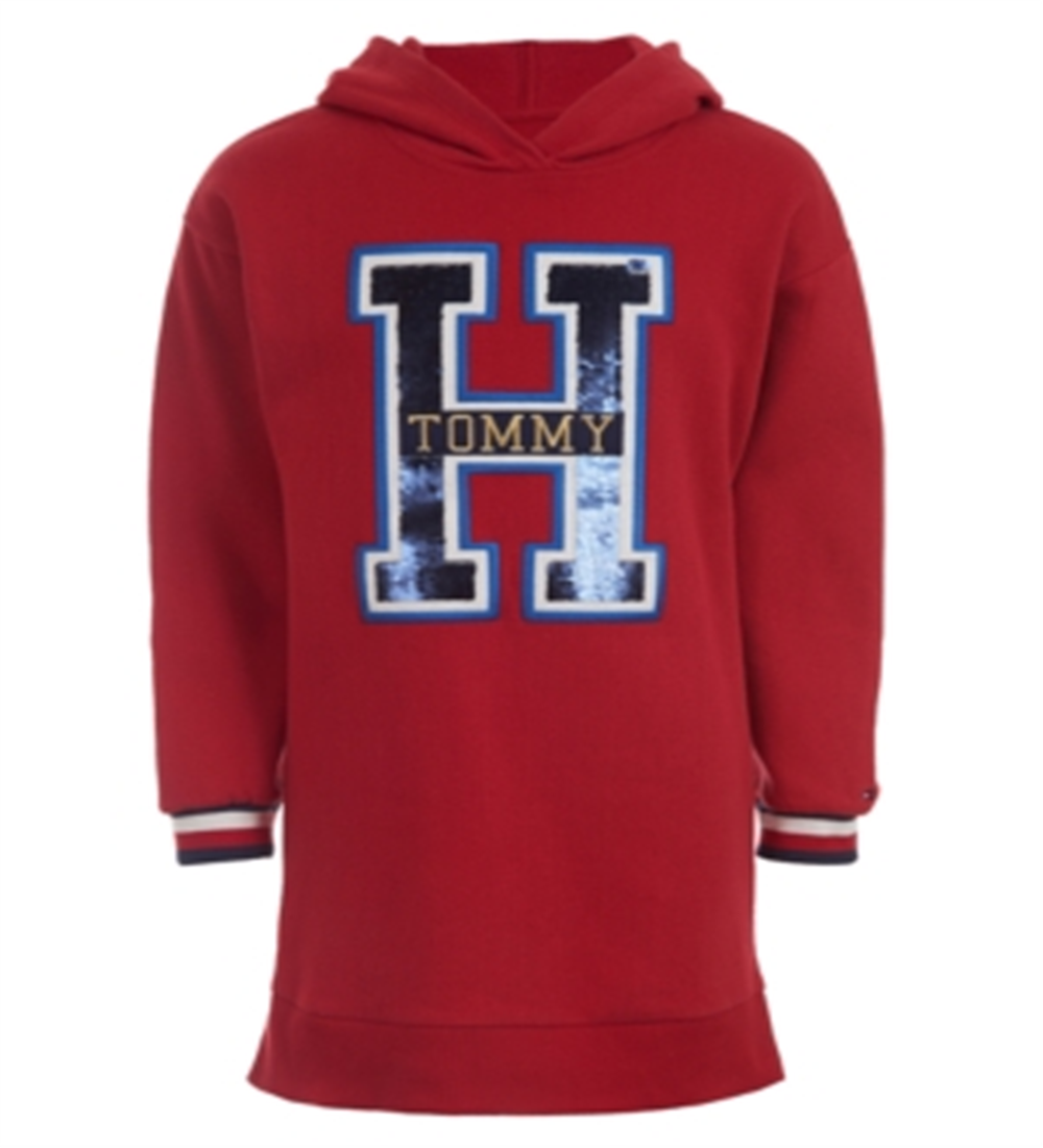 Tommy Hilfiger Women's Cowlneck Solid Sweater Dress Red Size X-Large