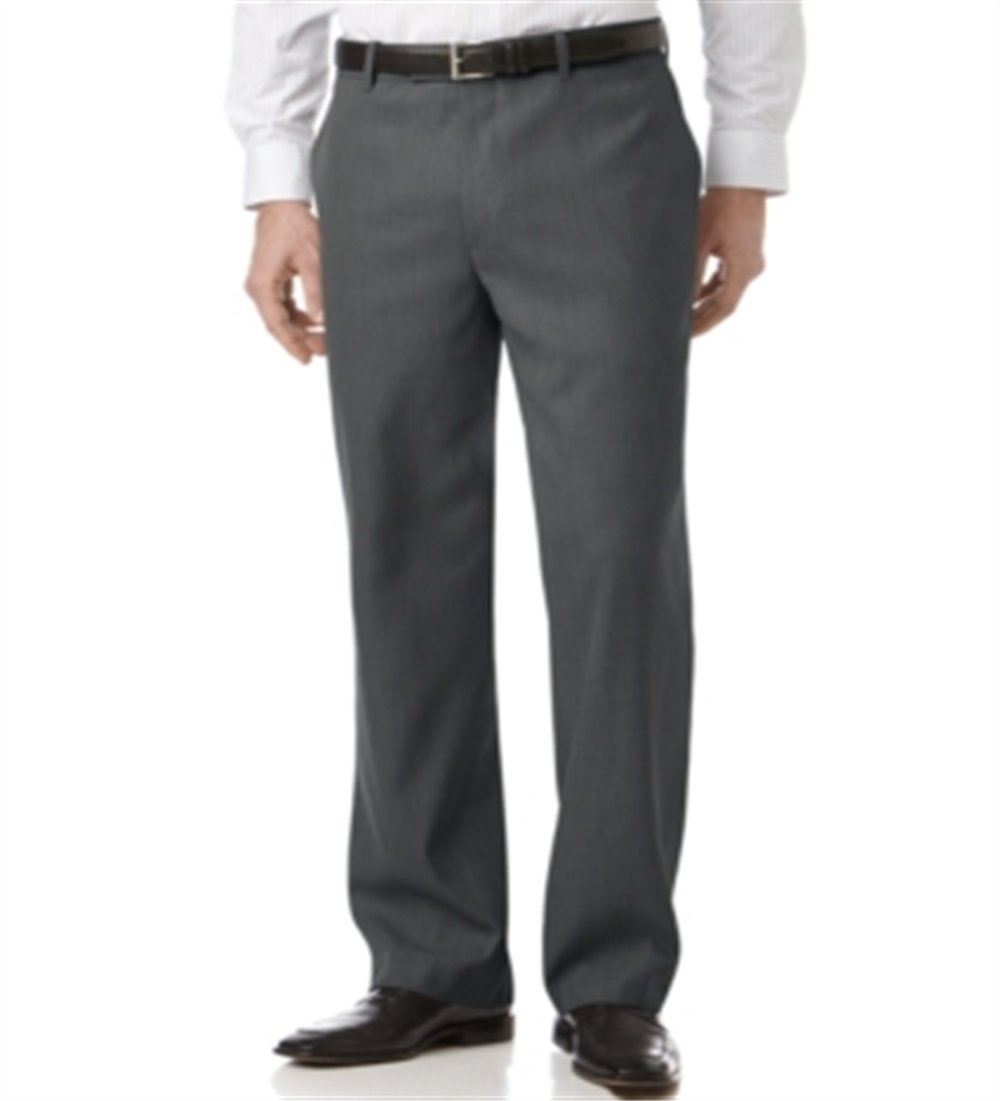 Perry Ellis Men's Portfolio Classic Fit Flat Front Sharkskin Dress Pan Perry Ellis Men's Portfolio Classic Fit Flat Front Sharkskin Dress Pan