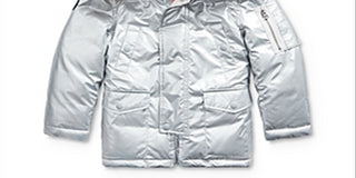 Ralph Lauren Boy's Military Parka Jacket Silver Size 5
