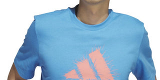 adidas Men's Short Sleeve Logo Graphic T-Shirt Blue Size Large