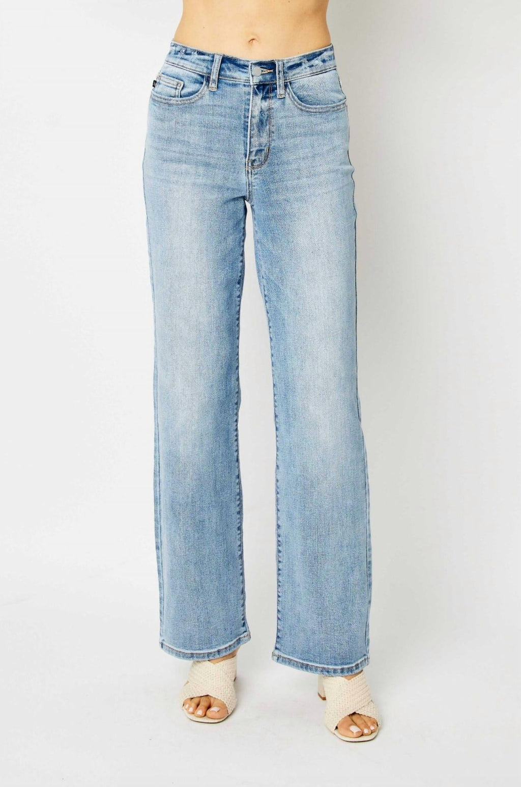 Judy Blue Full Size High Waist Straight Cargo Jeans