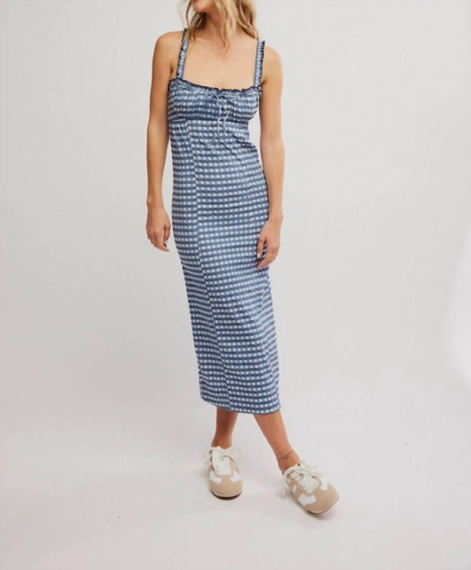 free people plaid midi dress Free People + Nightingale Plaid Midi Dress