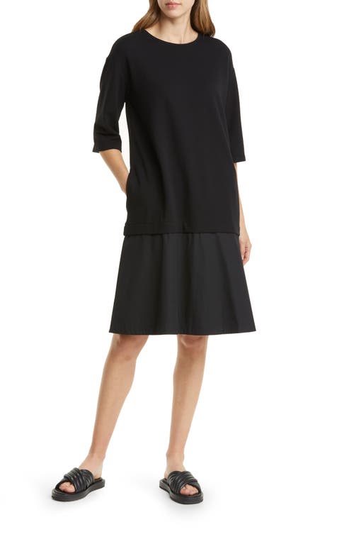 mixed media sweater dress Nordstrom Mixed Media Sweater Dress