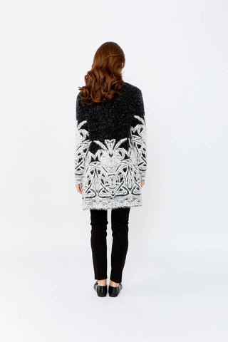 Frank Lyman - Casual Abstract Knit Cardigan