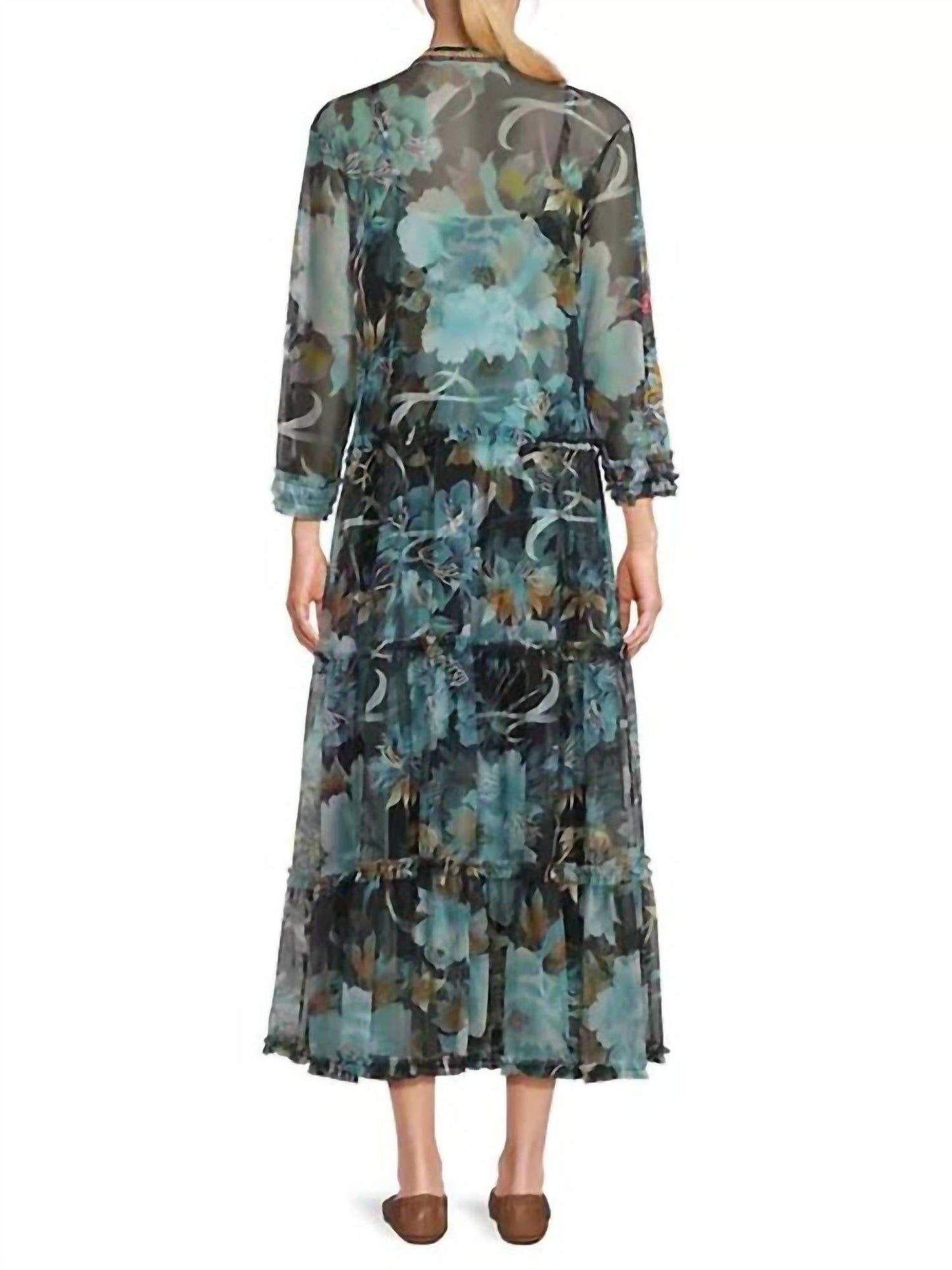 Johnny Was - MAZZY RUFFLE TIERED DRESS (SLIP)