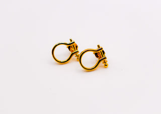 Golden Horseshoe Mini Earrings
