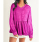 Grace + Emma - Sparkling V Neck Blouse
