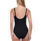 Profile By Gottex - V-Neck Cross Over Surplice One Piece Swimsuit