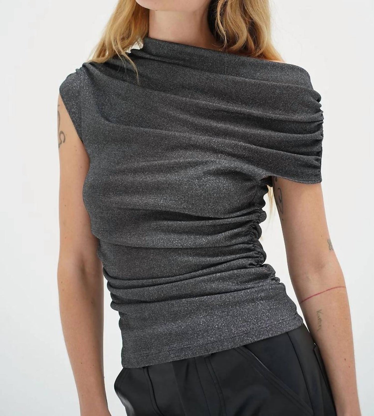 Lna - Lurex Ribbed Top