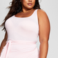 And Now This Women's Side Tie Midi Dress Pink Size 2X