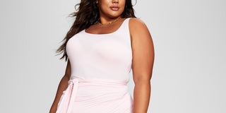 And Now This Women's Side Tie Midi Dress Pink Size 2X