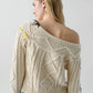 Lingua Franca - Vaggelis Off-shoulder Sweater