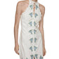 Fate - Embroidered Scalloped Linen Dress