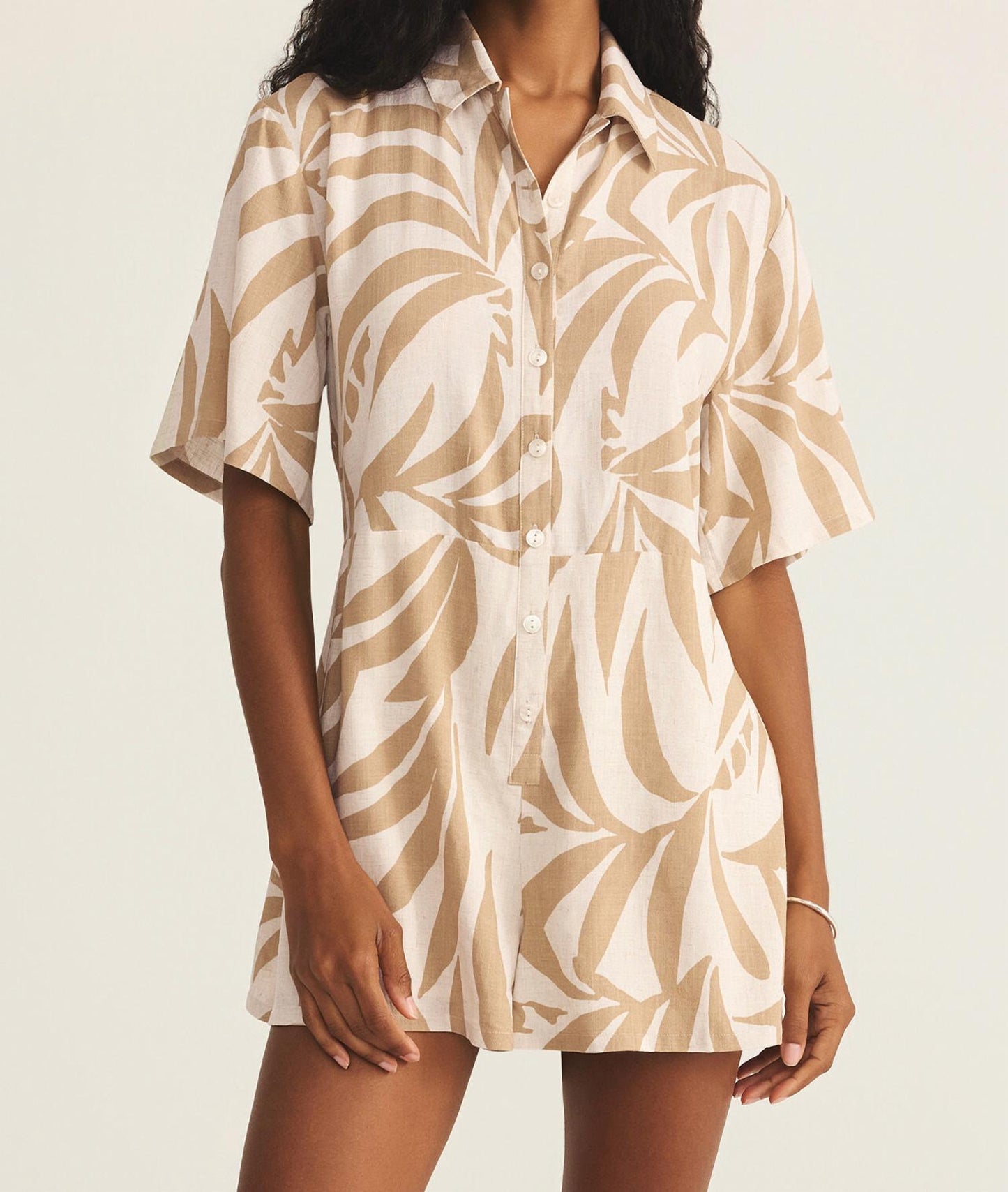 Z Supply - Marcel Palm-print Romper