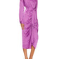 Steve Madden - SATIN TIE WAIST MIDI DRESS