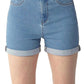Risen - High Rise Clean Roll Up Shorts