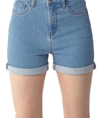 Risen - High Rise Clean Roll Up Shorts