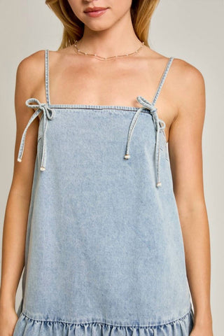 Ee:Some - Dreaming Of Denim Mini Dress