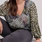 -Bl^Nk- - Sibley Safari Cheetah Print Blouse