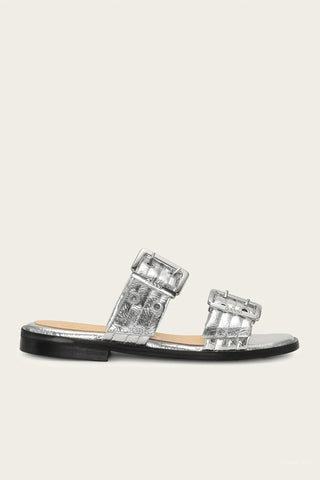 Ganni - Women's Feminine Buckle Two Strap Sandal