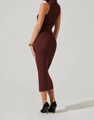 Astr - Channary Sleeveless Turtleneck Sweater Dress