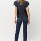 Judy Blue - Mid Rise Chopped Hem Relaxed Denim Jeans