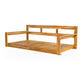 TOPMAX Patio Wooden Twin Size Porch Swing Daybed Frame