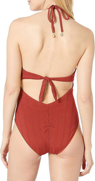 Vince Camuto - Wrap Front One-Piece Bikini