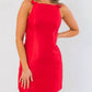 B.Right - Noelle Bow Square Neck Mini Dress