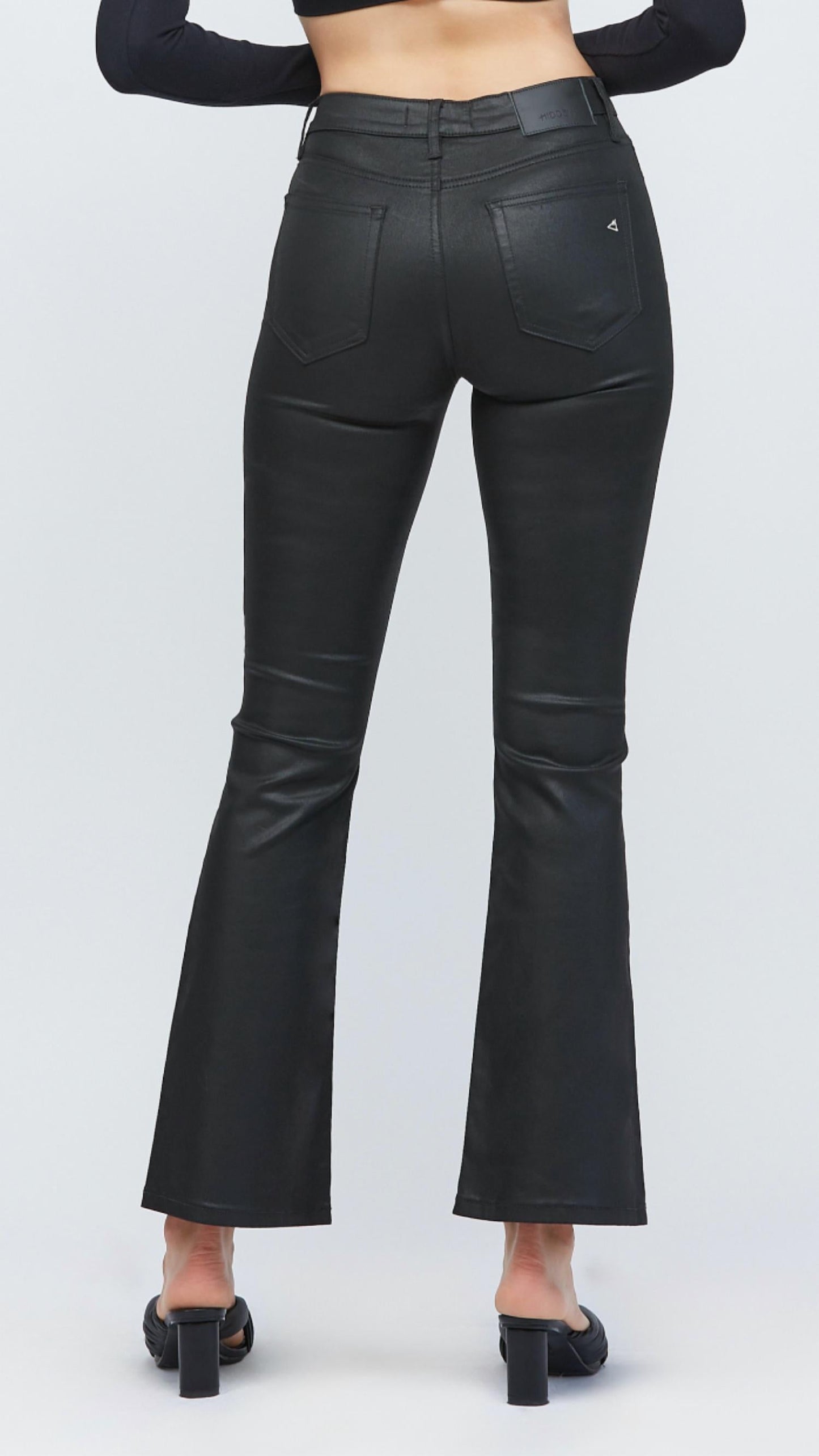 Hidden - High Rise Coated Flare Jean