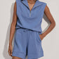 Varley - Magnolia Half Zip Tank