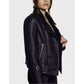 Avec Les Filles - Vegan Leather Moto Shearling Jacket