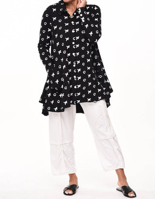 Tulip Clothing - Lauryn Button Down Tunic Shirt
